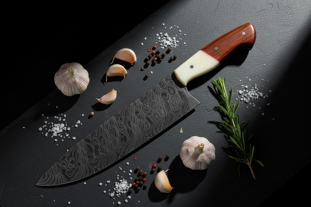 Bonerose Damascus Chef Knife