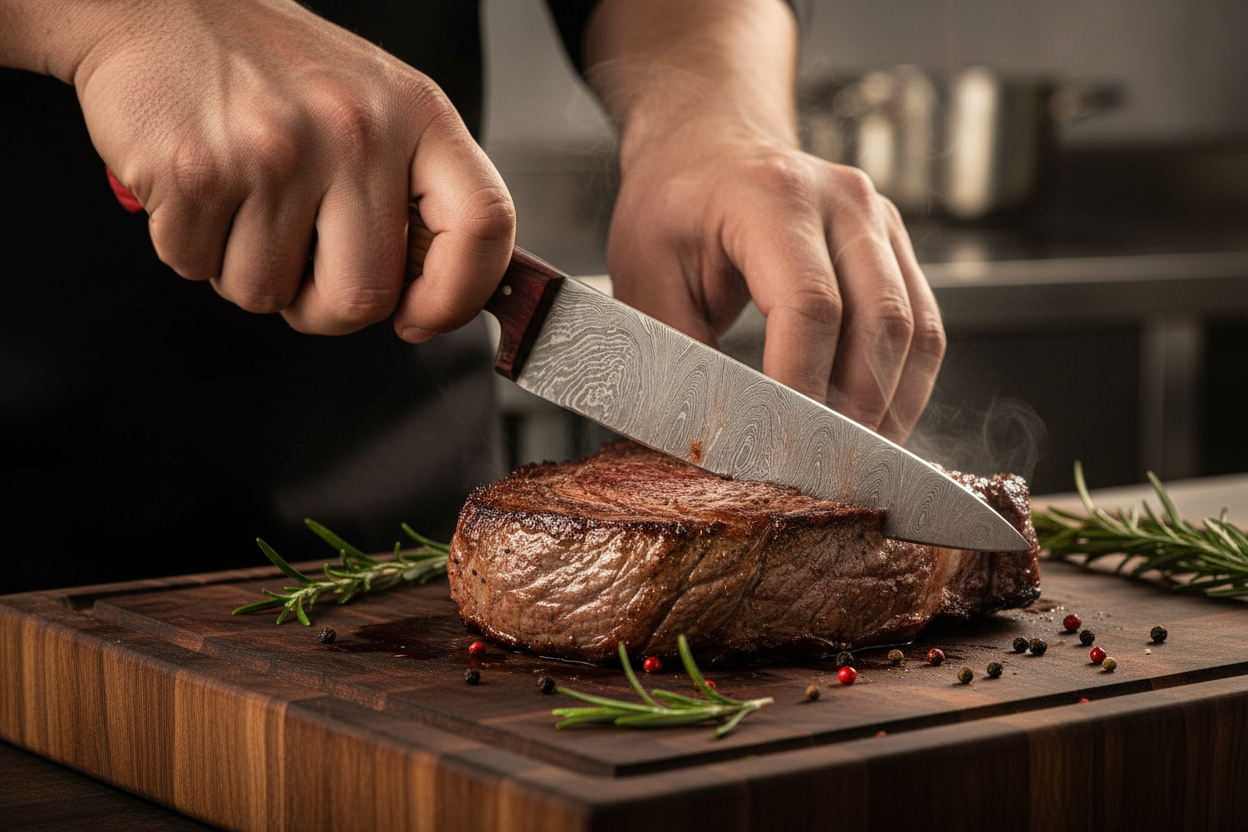 Trigrove Damascus Kitchen Knife Set – 5 Piece