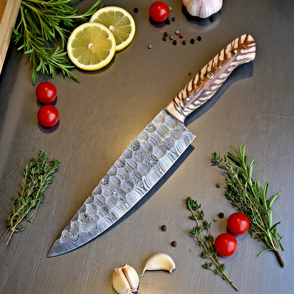 Pinefrost Damascus Chef Knife