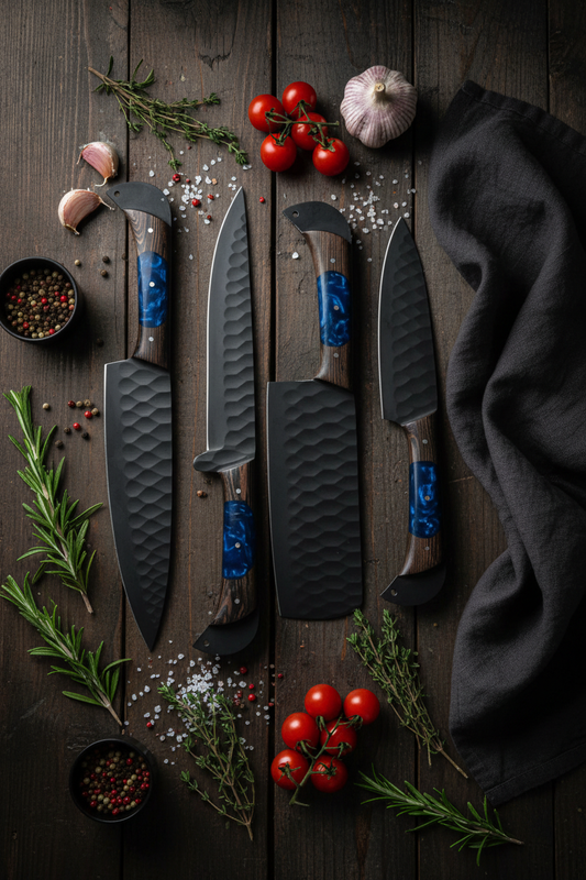 Wengeflow D2 Kitchen Knife Set – 4 Piece