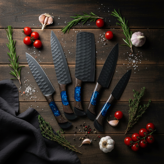 Wengeflow D2 Kitchen Knife Set – 5 Piece