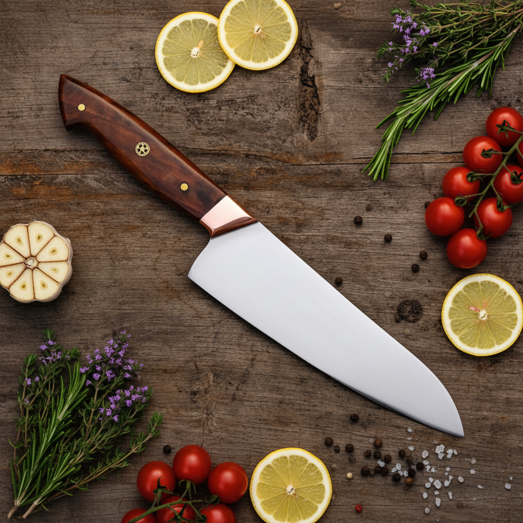 Brassgrain D2 Chef Knife