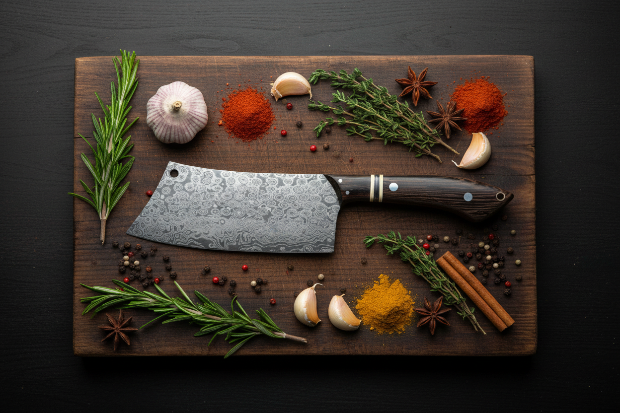 Wengerain Damascus Cleaver