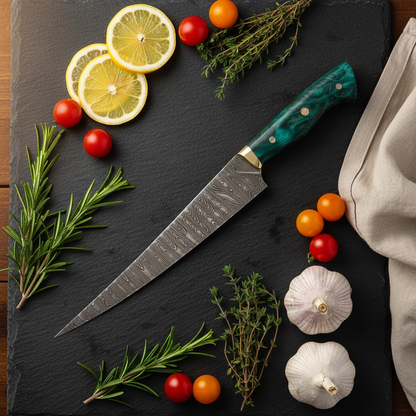Aurarsin Damascus Chef Knife