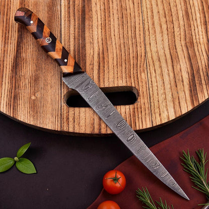 Emberflame Damascus Fillet Knife